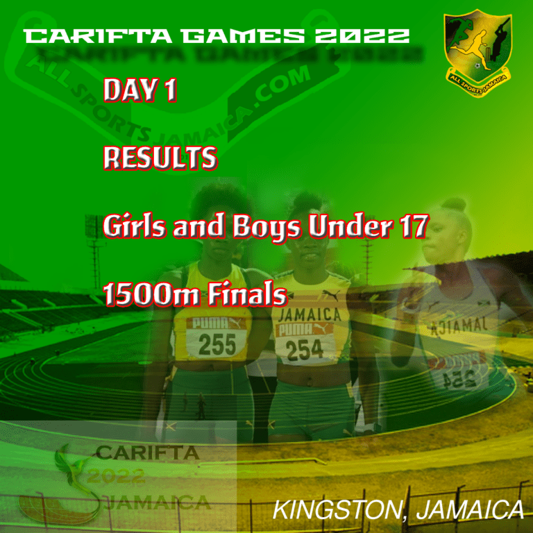 Girls And Boys Under 17 1500m Finals CARFITA Games 2022 Results All
