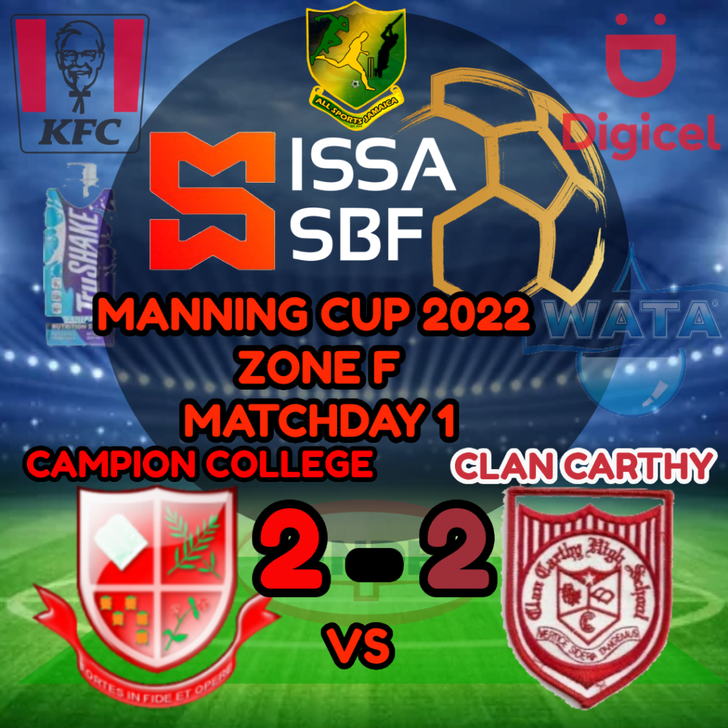 Campion College Vs Clan Carthy High Zone F Manning Cup 20222023 All