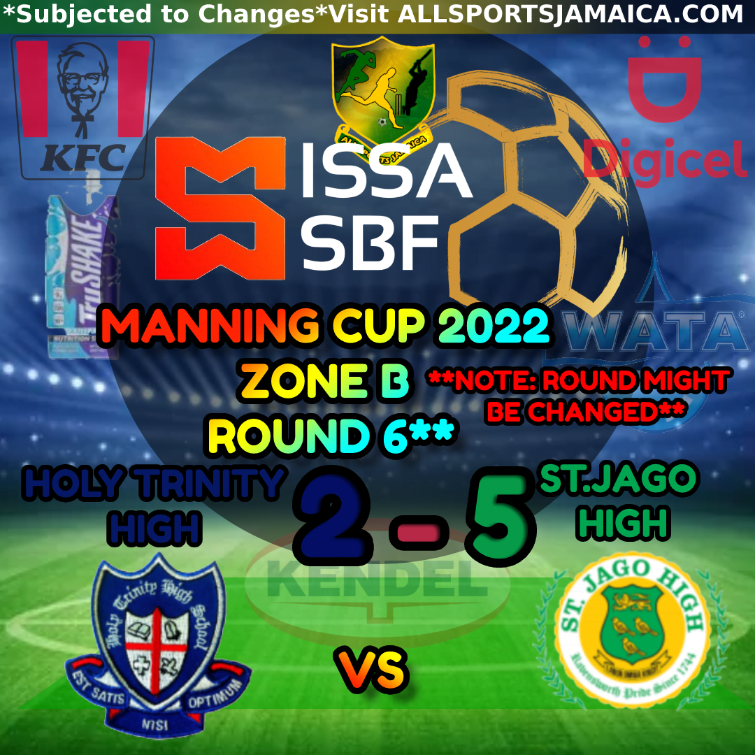 Holy Trinity High Vs St. Jago High Zone B Manning Cup 20222023 All