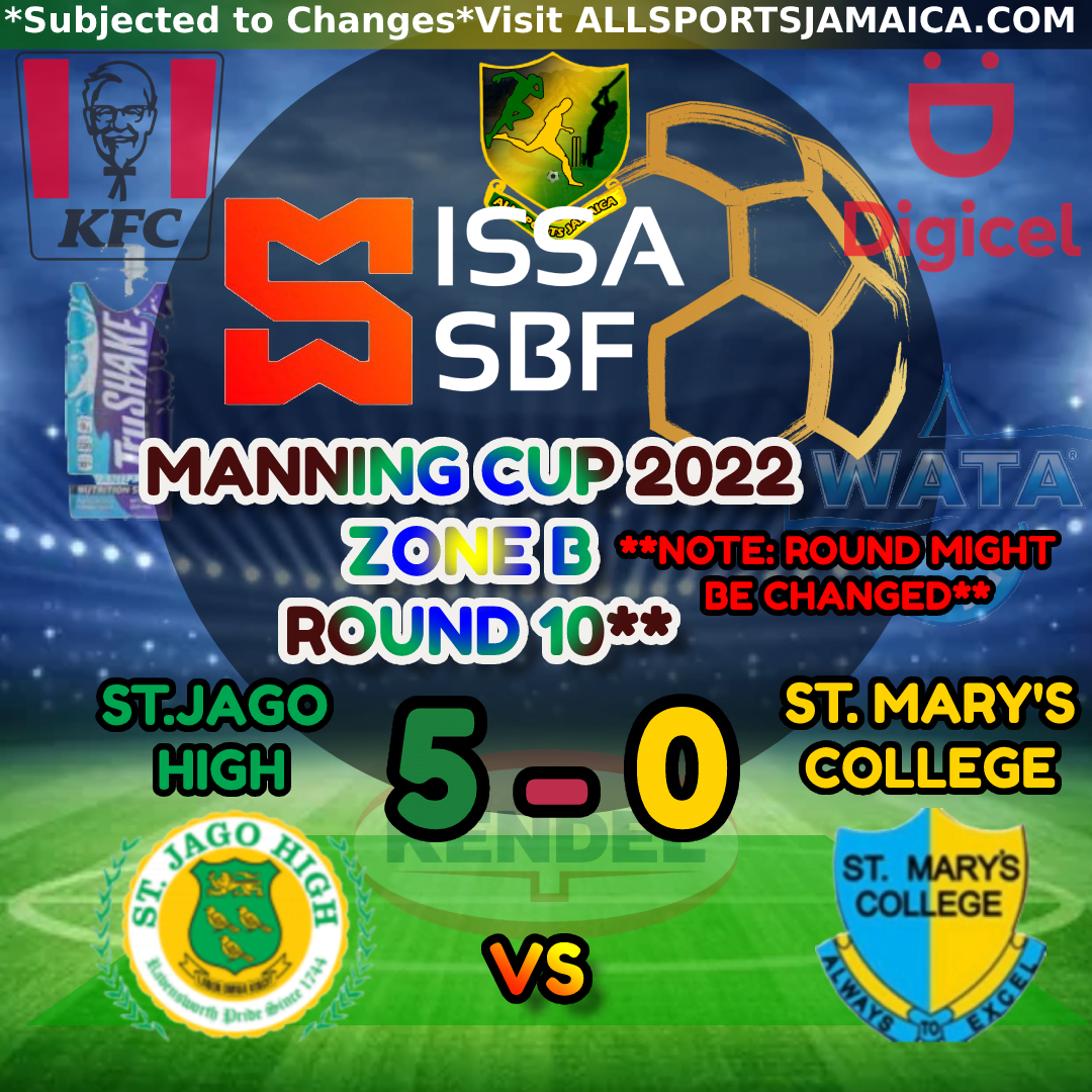 St. Jago High Vs St. Mary’s College Zone B Manning Cup 2022-2023 - All ...