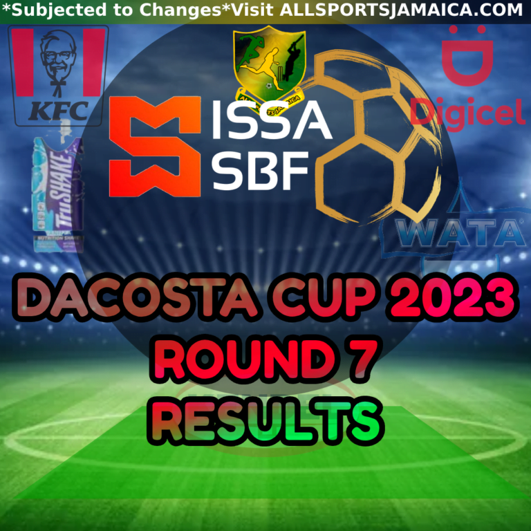 DaCosta Cup 2023 2024 Season Results Round 7 All Sports Jamaica